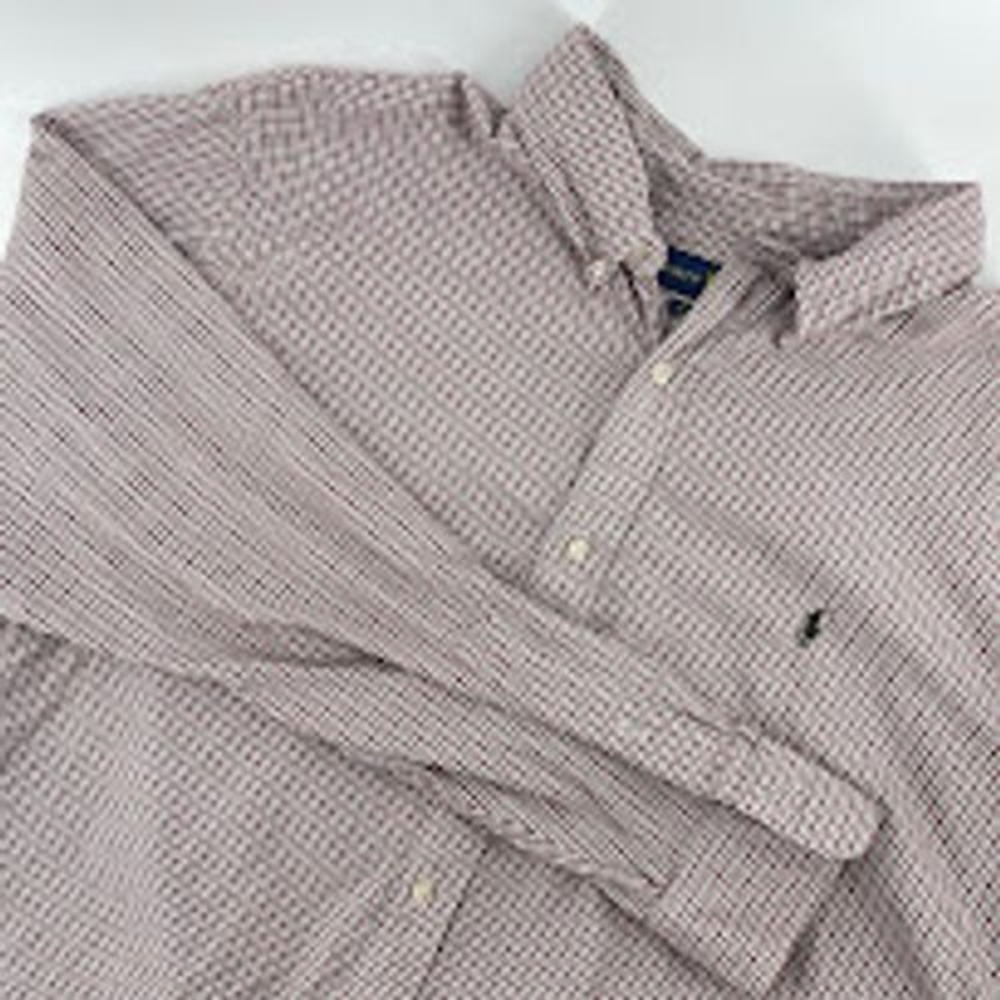 Ralph Lauren Classic Fit‎ Button Down Shirt Plaid Check Pattern XXL